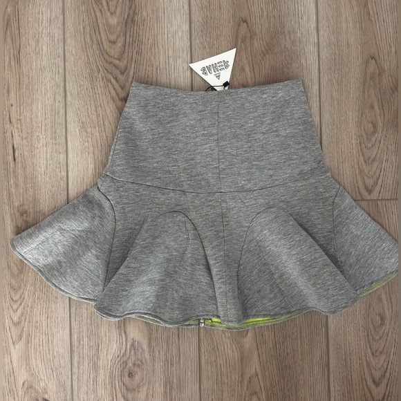 Gray Flared Skirt - Picture 4 of 7